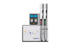Hipech High Flow Rate 4 Nozzles 2 Products Fuel Dispenser With Dual Display Diesel Petrol Pump 