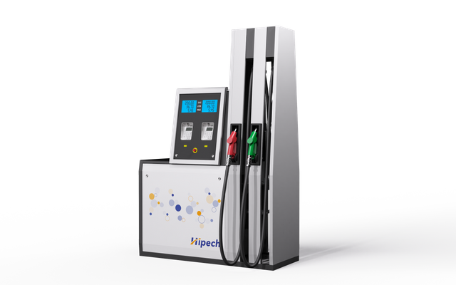 Hipech High Flow Rate 4 Nozzles 2 Products Fuel Dispenser With Dual Display Diesel Petrol Pump 