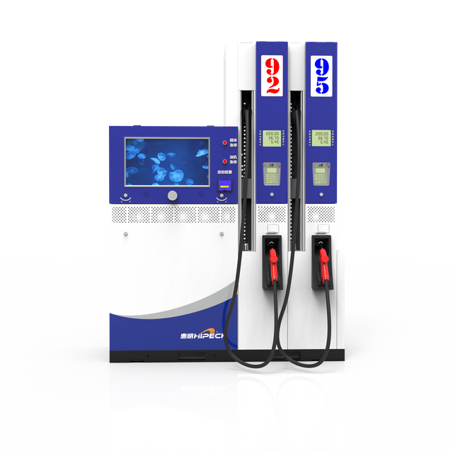 Hipech 4 Nozzles 2 Products Fuel Station Petrol Service Equipment Fuel Dispenser with Lcd Display