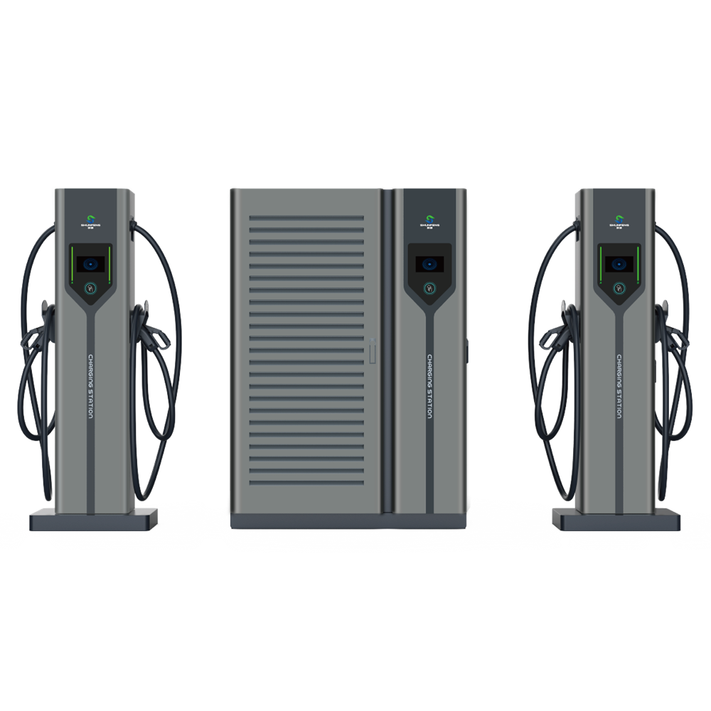 EV charging infrastructure layout comparing split and integrated systems